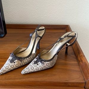 Size 7 Guess sling back shoes.